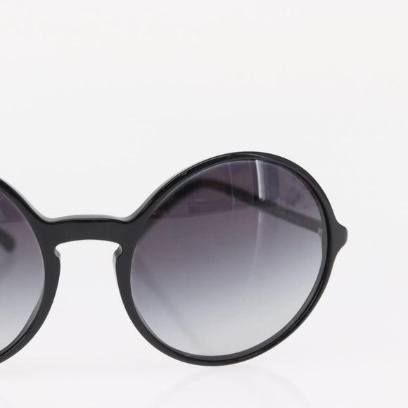 CHANEL Sunglasses plastic Black CC Auth BA9082