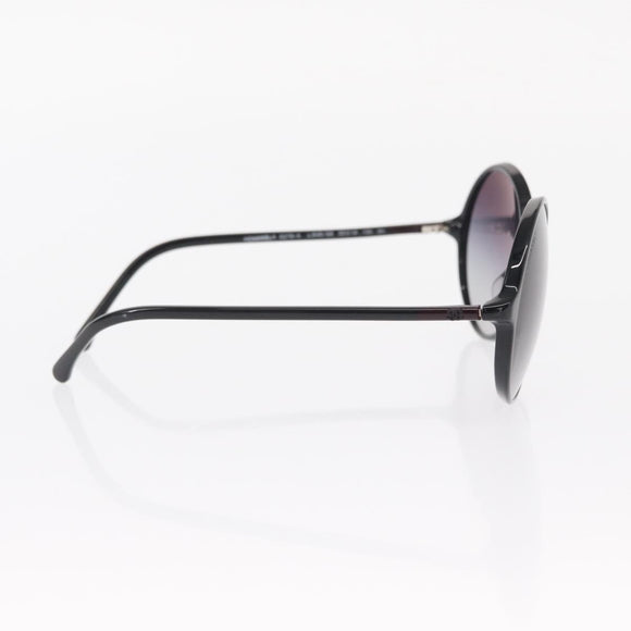 CHANEL Sunglasses plastic Black CC Auth BA9082