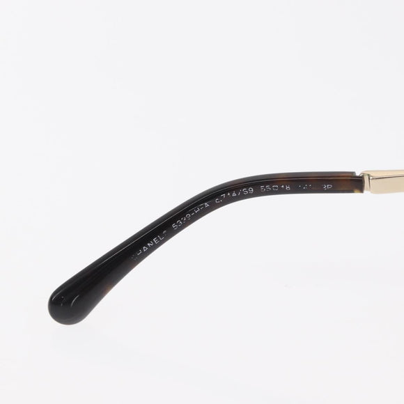 CHANEL Sunglasses plastic Brown CC Auth BA9083