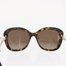 CHANEL Sunglasses plastic Brown CC Auth BA9083-2