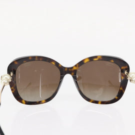 CHANEL Sunglasses plastic Brown CC Auth BA9083 - 0