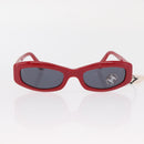 CHANEL Sunglasses plastic Red CC Auth BA9084-2