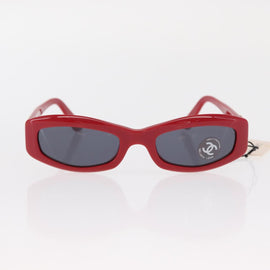 CHANEL Sunglasses plastic Red CC Auth BA9084 - 0