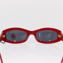 CHANEL Sunglasses plastic Red CC Auth BA9084-3