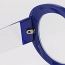 CHANEL Sunglasses plastic Blue CC Auth BA9085-9