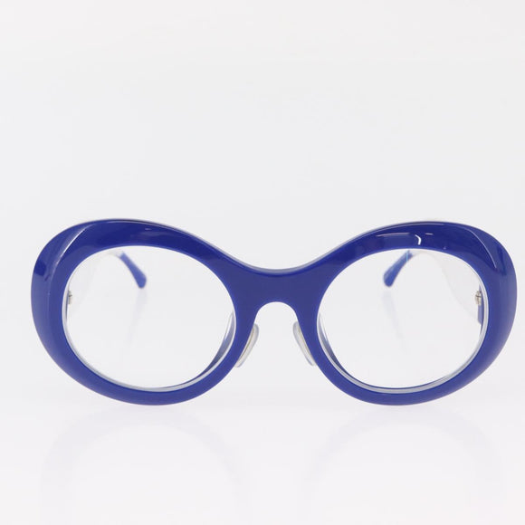 CHANEL Sunglasses plastic Blue CC Auth BA9085