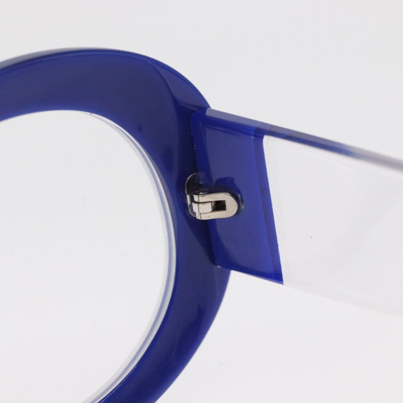 CHANEL Sunglasses plastic Blue CC Auth BA9085