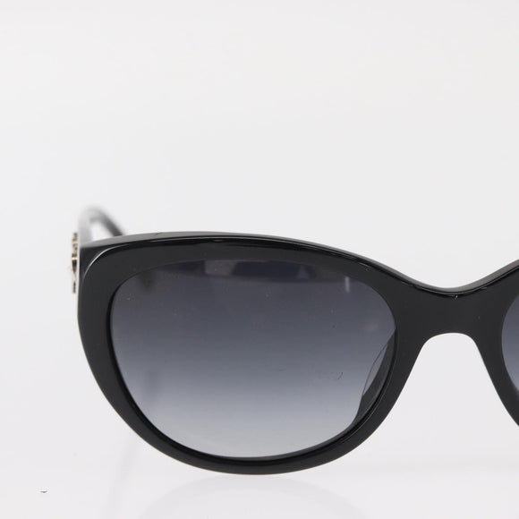 CHANEL Sunglasses plastic Black CC Auth BA9087