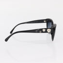 CHANEL Sunglasses plastic Black CC Auth BA9087-6