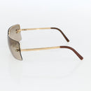 CHANEL Sunglasses plastic Brown CC Auth BA9089-5