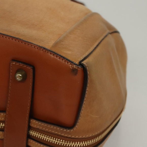 Chloe Hand Bag Leather Brown Auth BA909