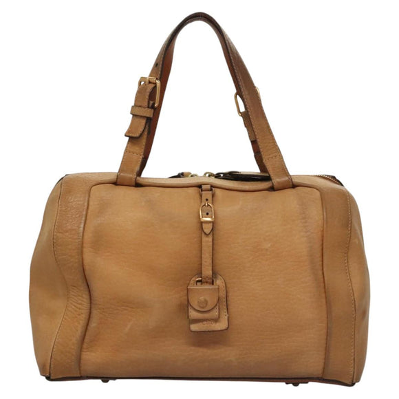 Chloe Hand Bag Leather Brown Auth BA909