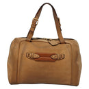 Chloe Hand Bag Leather Brown Auth BA909-3