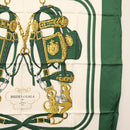 HERMES Carre 90 Scarf Silk ""BRIDES de GALA"" Green Auth BA9092-7
