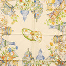 GUCCI Scarf Silk Blue Auth BA9093-6