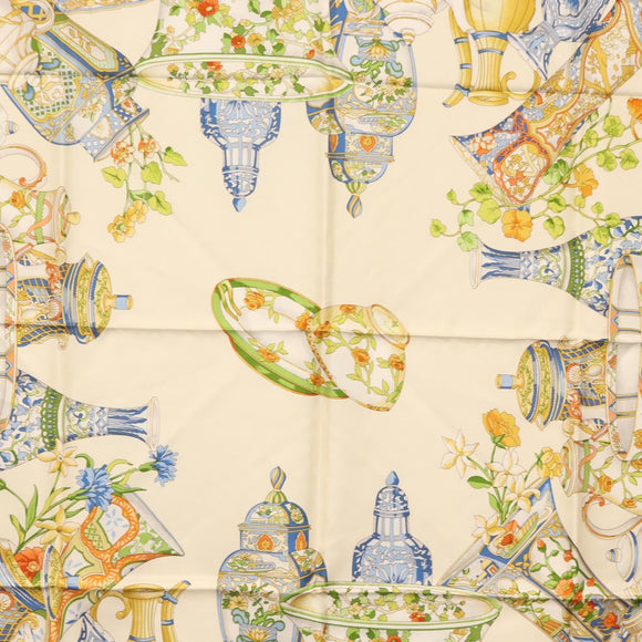 GUCCI Scarf Silk Blue Auth BA9093