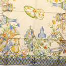 GUCCI Scarf Silk Blue Auth BA9093-9