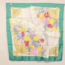 GUCCI Scarf Silk Green Auth BA9094-12