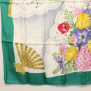 GUCCI Scarf Silk Green Auth BA9094-8