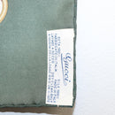 GUCCI Scarf Silk Green Auth BA9095-13