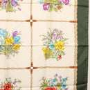 GUCCI Scarf Silk Green Auth BA9095-7