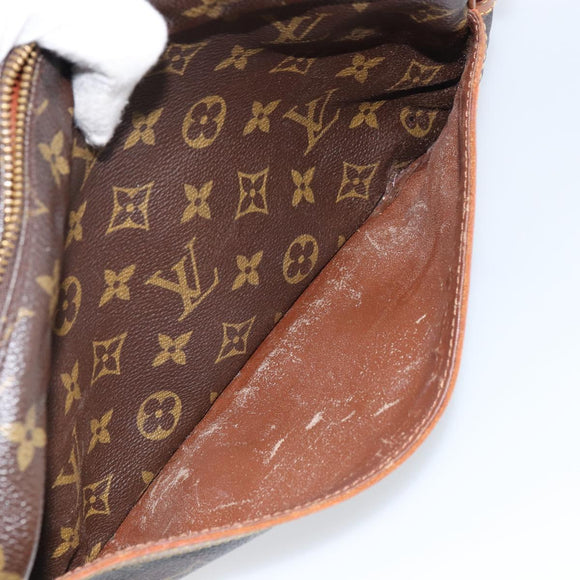 LOUIS VUITTON Monogram Compiegne 28 Clutch Bag M51845 LV Auth BA9096
