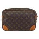 LOUIS VUITTON Monogram Compiegne 28 Clutch Bag M51845 LV Auth BA9096-2