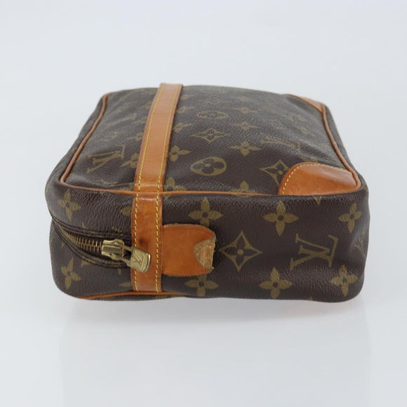 LOUIS VUITTON Monogram Compiegne 28 Clutch Bag M51845 LV Auth BA9096