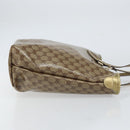 GUCCI GG Crystal Tote Bag Coated Canvas Beige Gold 189896 Auth BA9105-4