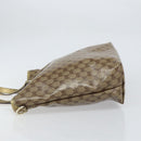 GUCCI GG Crystal Tote Bag Coated Canvas Beige Gold 189896 Auth BA9105-5