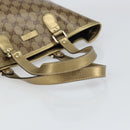 GUCCI GG Crystal Tote Bag Coated Canvas Beige Gold 189896 Auth BA9105-7