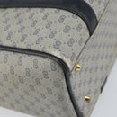 GUCCI Micro GG Supreme Hand Bag PVC Navy Gold 000 58 0093 Auth BA9106-11