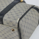 GUCCI Micro GG Supreme Hand Bag PVC Navy Gold 000 58 0093 Auth BA9106-12