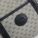 GUCCI Micro GG Supreme Hand Bag PVC Navy Gold 000 58 0093 Auth BA9106-14