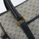 GUCCI Micro GG Supreme Hand Bag PVC Navy Gold 000 58 0093 Auth BA9106-15