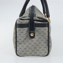 GUCCI Micro GG Supreme Hand Bag PVC Navy Gold 000 58 0093 Auth BA9106-5