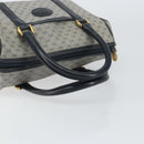 GUCCI Micro GG Supreme Hand Bag PVC Navy Gold 000 58 0093 Auth BA9106-7