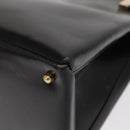 GUCCI Hand Bag Leather Black Gold Auth BA9107-15
