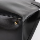 GUCCI Hand Bag Leather Black Gold Auth BA9107-17