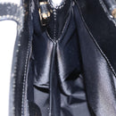 GUCCI Hand Bag Leather Black Gold Auth BA9107-23