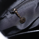 GUCCI Hand Bag Leather Black Gold Auth BA9107-24