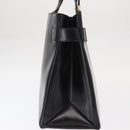 GUCCI Hand Bag Leather Black Gold Auth BA9107-4