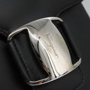 Salvatore Ferragamo Shoulder Bag Leather Black Auth BA911-20