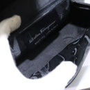 Salvatore Ferragamo Shoulder Bag Leather Black Auth BA911-10