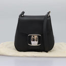 Salvatore Ferragamo Shoulder Bag Leather Black Auth BA911-12
