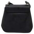Salvatore Ferragamo Shoulder Bag Leather Black Auth BA911-2