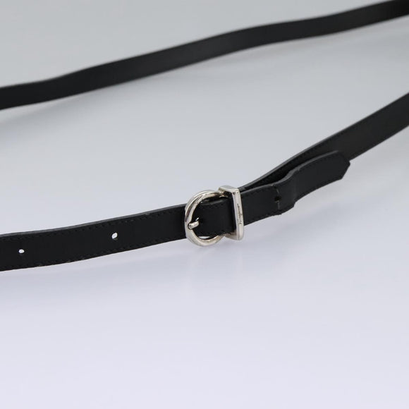 Salvatore Ferragamo Shoulder Bag Leather Black Auth BA911