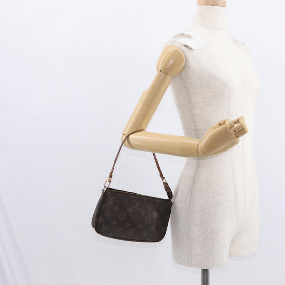 LOUIS VUITTON Monogram Pochette Accessoires Pouch M51980 LV Auth BA9113