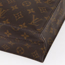 LOUIS VUITTON Monogram Sac Plat Hand Bag M51140 LV Auth BA9116-14