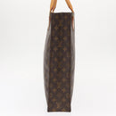 LOUIS VUITTON Monogram Sac Plat Hand Bag M51140 LV Auth BA9116-3